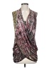BCBGMAXAZRIA 100% Polyester Silver Sleeveless Blouse Size XS - photo 1