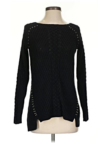 Knitted & Knotted Pullover Sweater (view 1)