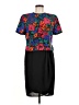 Shomi 100% Polyester Print Black Casual Dress Size 8 - photo 1