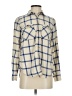 J.Crew 100% Cotton Plaid Ivory Long Sleeve Button-Down Shirt Size 4 - photo 1