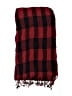 Unbranded Plaid Burgundy Red Scarf One size - photo 2