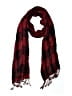 Unbranded Plaid Burgundy Red Scarf One size - photo 1