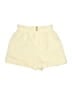 Shein 100% Polyester Solid Yellow Shorts Size M - photo 1