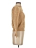 Greylin Metallic Tan Turtleneck Sweater Size S - photo 4