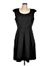 Lands' End Canvas Solid Black Cocktail Dress Size 10 - photo 1