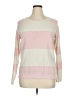 SONOMA life + style Stripes Pink Pullover Sweater Size XL - photo 1