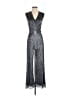Halogen Tweed Silver Jumpsuit Size XS - photo 1