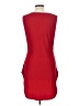 Unbranded Solid Red Casual Dress Size L - photo 2