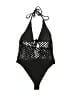 Unbranded Houndstooth Black Swimsuit Top Size M - photo 2