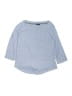 Lands' End 100% Baumwolle Blue 3/4 Sleeve T-Shirt Size 10 - 12 - photo 1