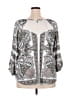 Signature Studio Silver Black 3/4 Sleeve Blouse Size 2X - photo 2