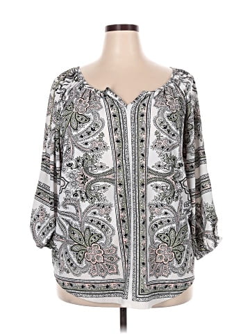 Signature Studio 3/4 Sleeve Blouse (view 1)