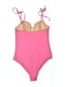 Old Navy Solid Pink One Piece Swimsuit Size M - photo 2