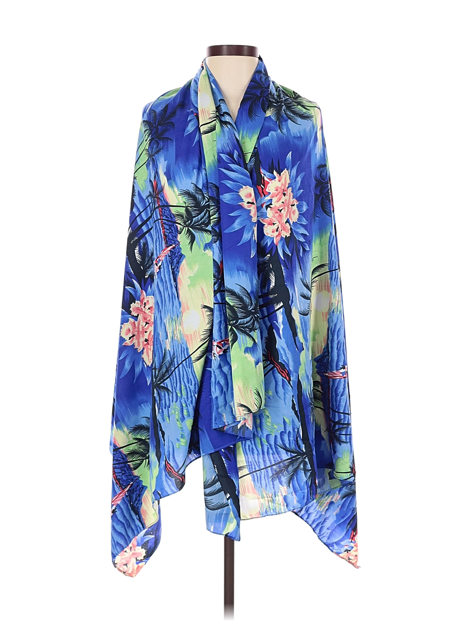 slim fit dress slacks Plus Size Tropical Cascading Wrap Dress – 2020AVE main image 1