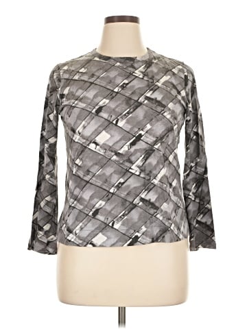 Simply Vera Vera Wang 3/4 Sleeve T-Shirt (view 1)