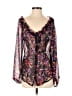 BCBGeneration 100% Polyester Purple Long Sleeve Blouse Size S - photo 1