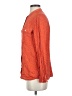J.Crew Polka Dots Orange Long Sleeve Silk Top Size 0 - photo 5