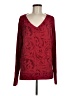 Athleta Paisley Burgundy Pullover Sweater Size M - photo 1