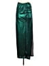 Shein 100% Polyester Metallic Green Formal Skirt Size 6 - photo 1