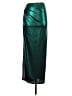 Shein 100% Polyester Metallic Green Formal Skirt Size 6 - photo 2
