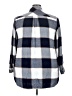 Torrid Checkered-gingham Blue Long Sleeve Button-Down Shirt Size 3X Plus (3) - photo 2
