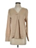 Ann Taylor 100% Polyester Tan Long Sleeve Blouse Size XS - photo 1