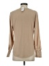 Ann Taylor 100% Polyester Tan Long Sleeve Blouse Size XS - photo 2