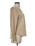 Ann Taylor 100% Polyester Tan Long Sleeve Blouse Size XS - photo 4