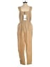 Zara 100% Cotton Solid Tan Jumpsuit Size XS - photo 2