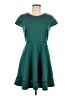 Francesca's Solid Teal Green Casual Dress Size M - photo 1