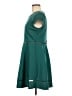 Francesca's Solid Teal Green Casual Dress Size M - photo 5