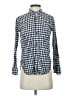 J.Crew Checkered-gingham Blue Long Sleeve Button-Down Shirt Size 2 - photo 1