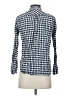 J.Crew Checkered-gingham Blue Long Sleeve Button-Down Shirt Size 2 - photo 2