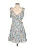 BCBGeneration Floral Blue Casual Dress Size S - photo 1