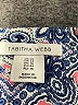 Tabitha Webb Paisley Blue Cocktail Dress Size 12 - photo 7