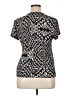 212 Collection 100% Polyester Black Short Sleeve Blouse Size XL - photo 2