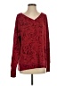 Athleta Paisley Burgundy Pullover Sweater Size S - photo 1