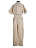 Universal Thread 100% Cotton Metallic Ivory Gray Jumpsuit Size 0 - photo 2