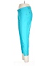 Hue Solid Blue Casual Pants Size L - photo 5