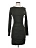 Express Solid Gray Casual Dress Size XS - photo 1