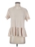 Flawless Ivory Short Sleeve Turtleneck Size S - photo 1