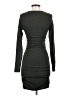 Express Solid Gray Casual Dress Size XS - photo 2
