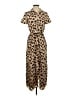 Kittenish Animal Print Tan Brown Casual Dress Size S (estimated) - photo 1
