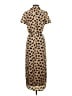 Kittenish Animal Print Tan Brown Casual Dress Size S (estimated) - photo 2