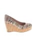 Stuart Weitzman Paisley Ivory Pink Wedges Size 8 1/2 - photo 1