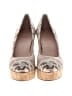 Stuart Weitzman Paisley Ivory Pink Wedges Size 8 1/2 - photo 2