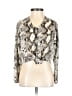 Vintage Havana 100% Polyester Animal Print Ivory Long Sleeve Blouse Size L - photo 1