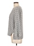 dalia 100% Polyester Houndstooth Silver 3/4 Sleeve Blouse Size L - photo 5