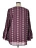 Oddi Purple 3/4 Sleeve Blouse Size 1X - photo 2