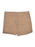 Unbranded Solid Tan Khaki Shorts Size XL - photo 2